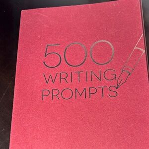 Red Writing Prompts Book